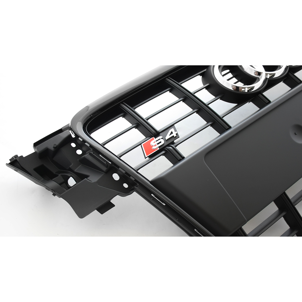 Grill Audi S4 (B8) 2008 - 2012 │ med krom Audi-logoen – bilde 2