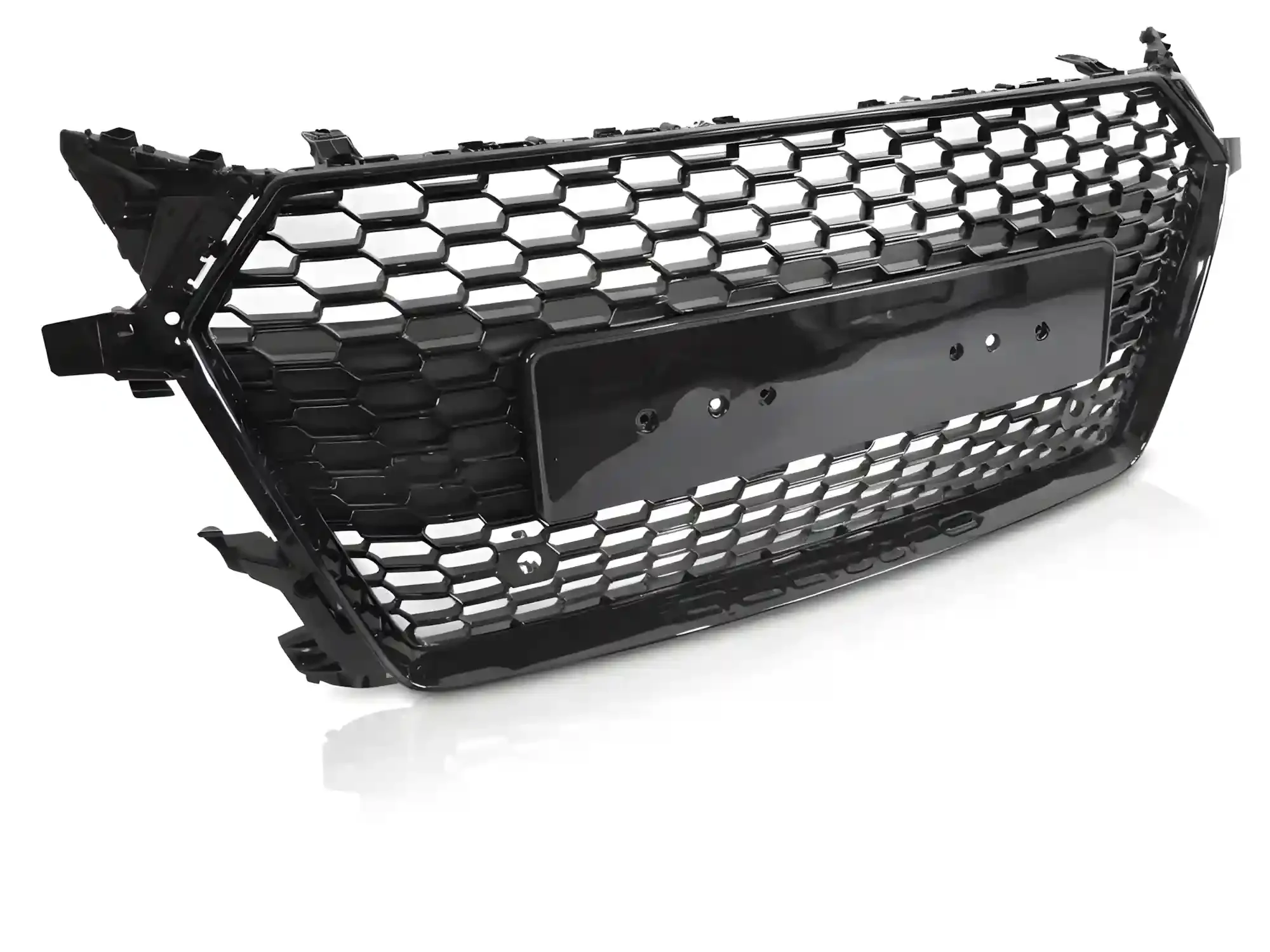 Grill Audi TT (8S) 2014 - 2018 │ Sportsgrill RS-stil - svart høyglans PDC (wide frame)