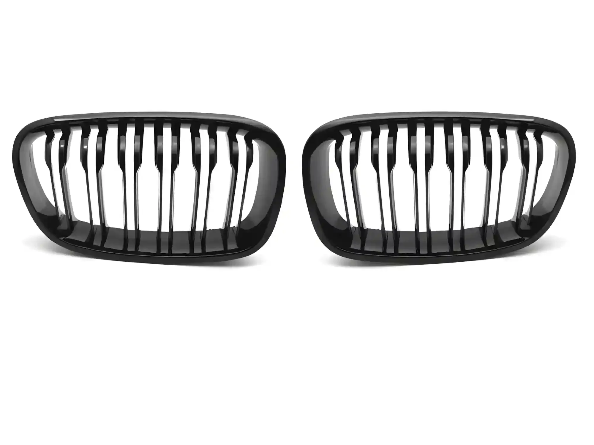 Grill BMW 1 (F20 / F21) 2010 - 2014 │ Sportsgrill - svart høyglans double bar – bilde 2