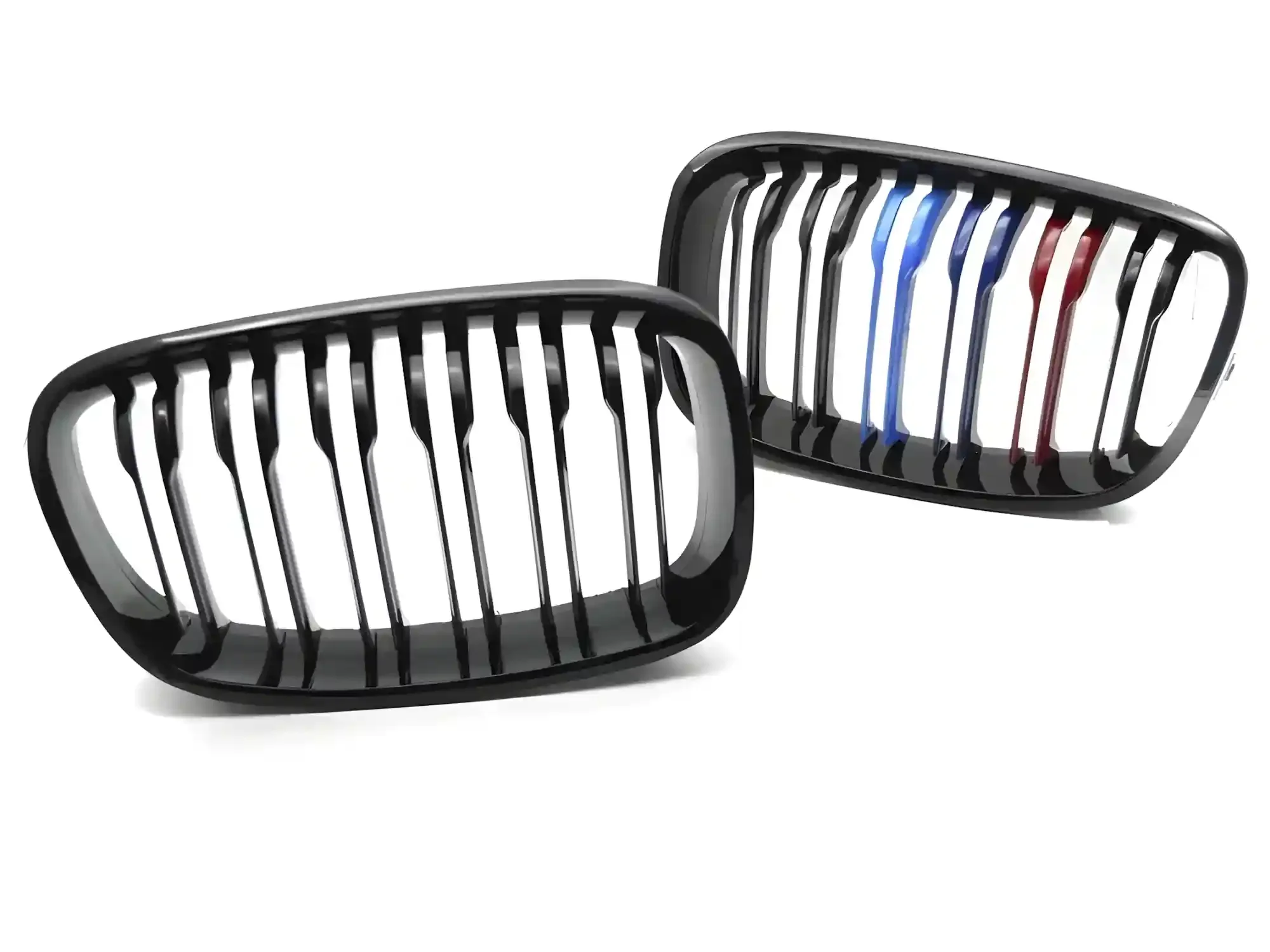 Grill BMW 1 (F20 / F21) 2011 - 2014 │ Sportsgrill M Performance-stil - gloss black tri-colour double bar