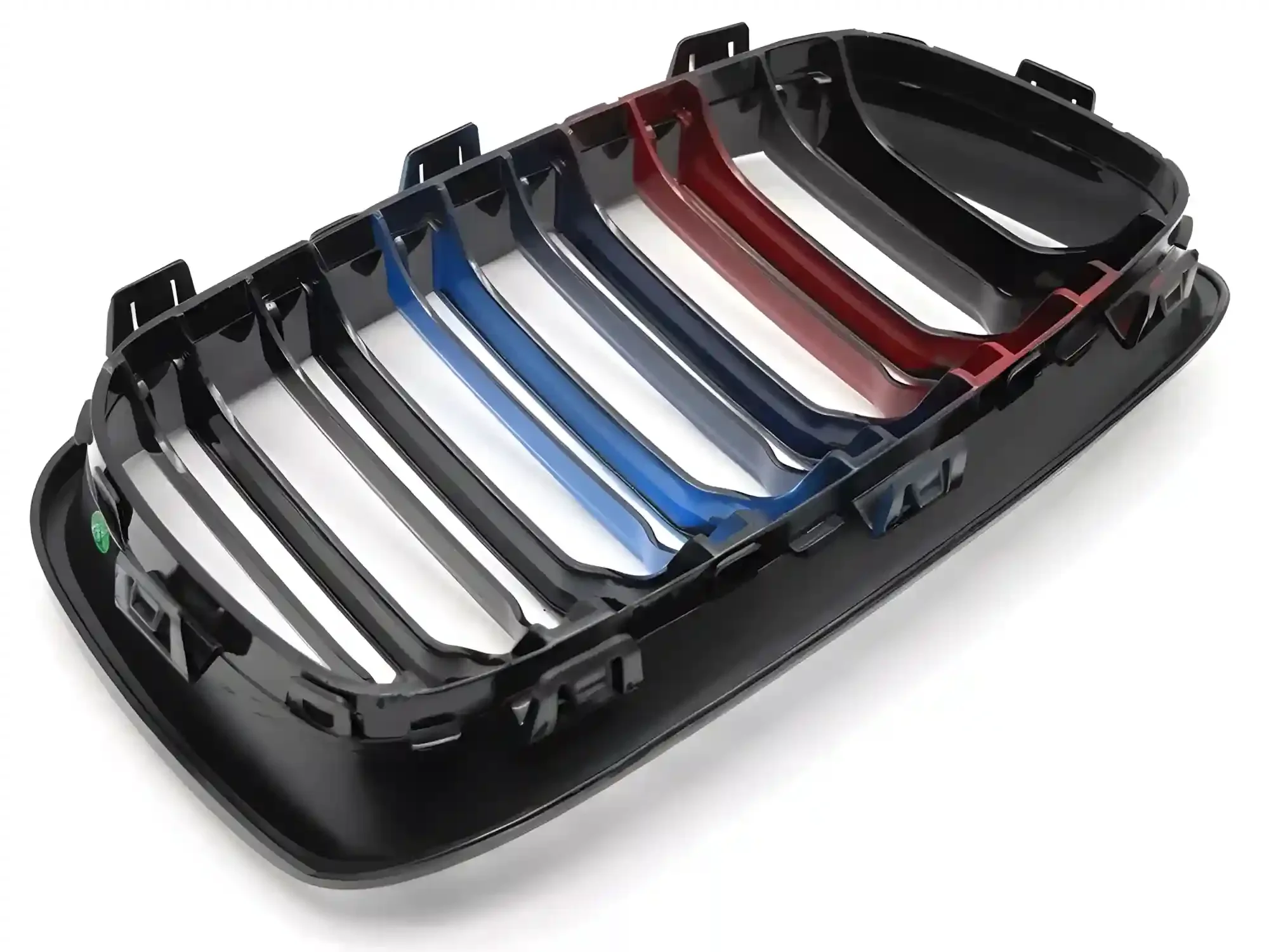 Grill BMW 1 (F20 / F21) 2011 - 2014 │ Sportsgrill M Performance-stil - gloss black tri-colour double bar – bilde 4