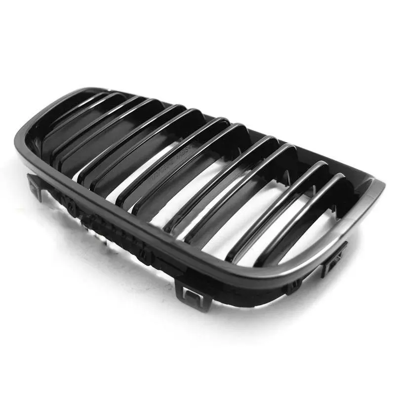Grill BMW 1 (F20 / F21) 2011 - 2015 | GLOSSY BLACK DOUBLE BAR SPORT LOOK Image 2