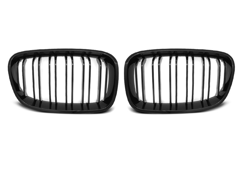 Grill BMW 1 (F20 / F21) 2011 - 2015 | GLOSSY BLACK DOUBLE BAR SPORT LOOK Image 5