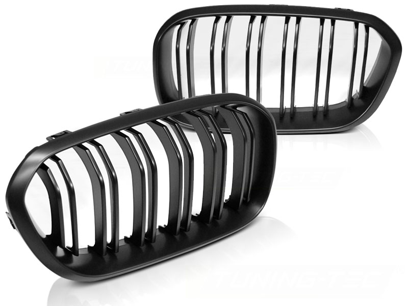 Grill BMW 1 (F20 / F21) LCI 2015 - 2019 | MATT BLACK DOUBLE BAR