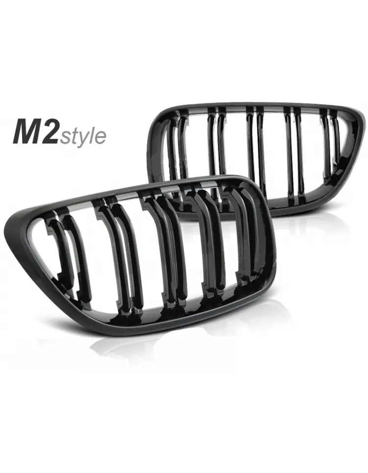 Grill BMW 2 Coupe (F22) / Cabriolet (F23) 2013 - 2021 │ GLOSSY BLACK SPORT LOOK