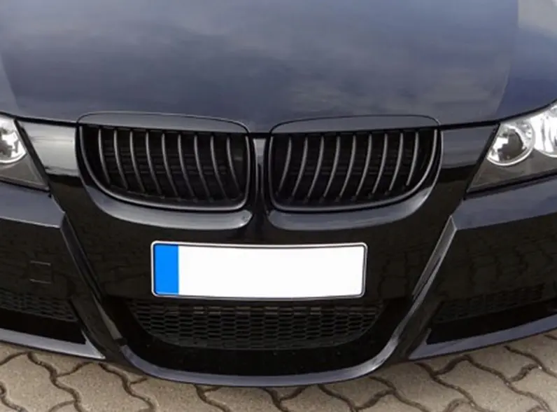 Grill BMW 3 (E90/E91) 2005-2008 | GLOSSY BLACK – bilde 6