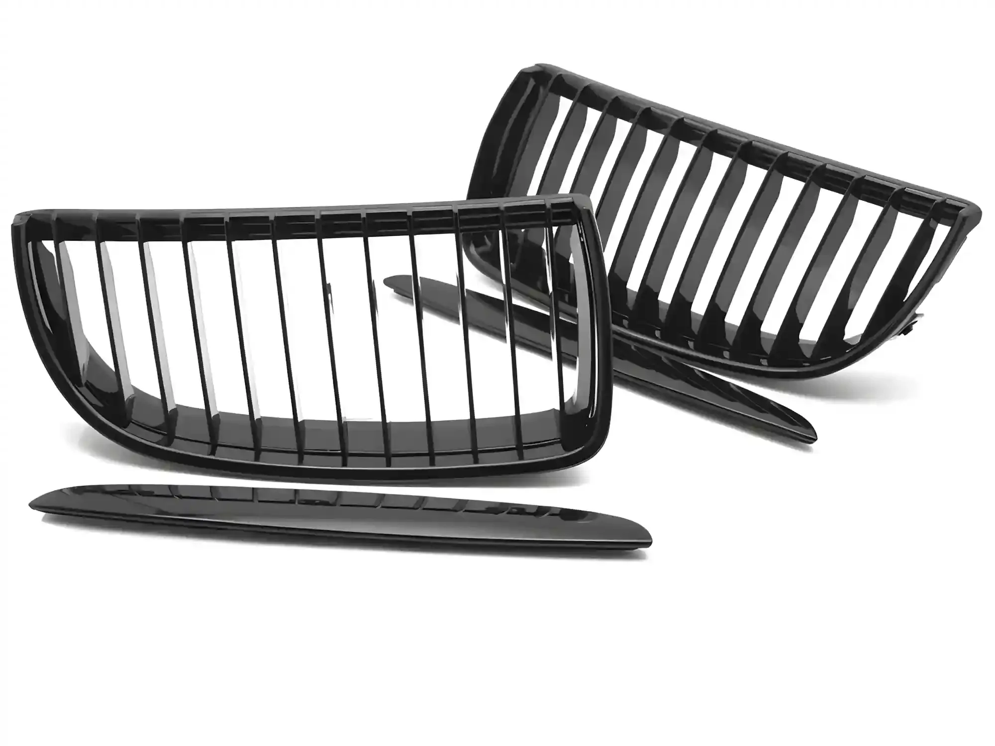 Grill BMW 3 (E90 / E91) 2005 - 2008 │ Sportsgrill - gloss black double bar