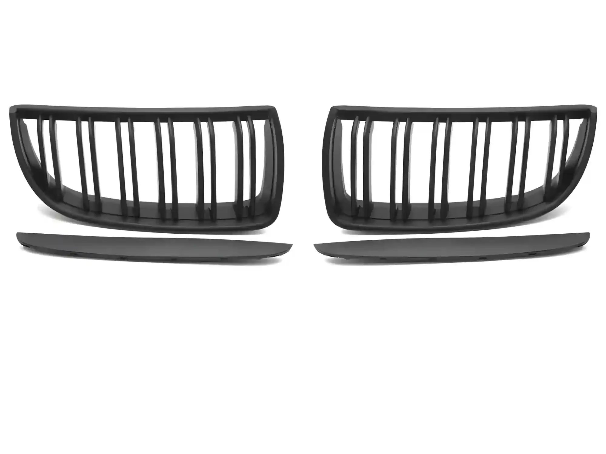 Grill BMW 3 (E90 / E91) 2005 - 2008 │ Sportsgrill - matt black double bar – bilde 2