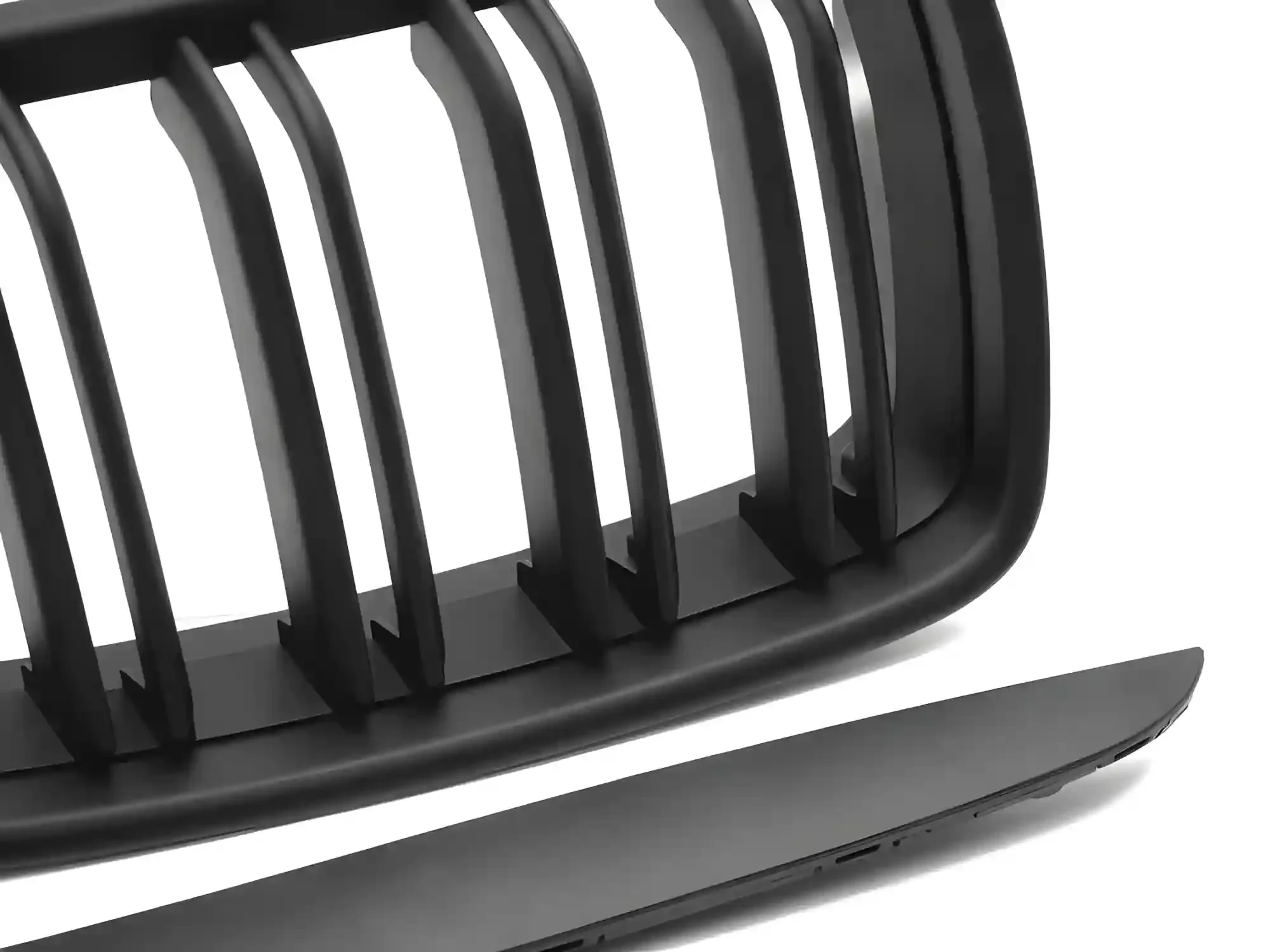 Grill BMW 3 (E90 / E91) 2005 - 2008 │ Sportsgrill - matt black double bar – bilde 3