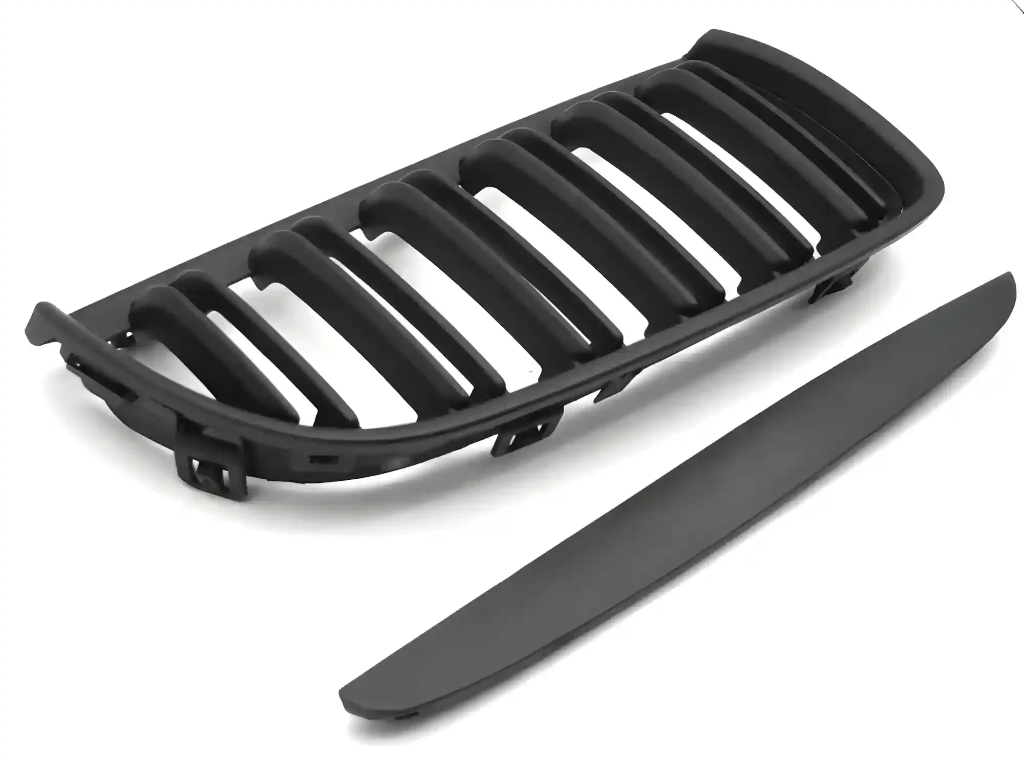 Grill BMW 3 (E90 / E91) 2005 - 2008 │ Sportsgrill - matt black double bar – bilde 4