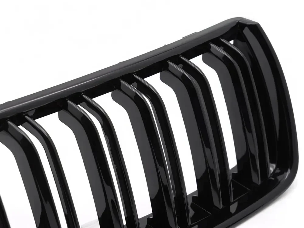 Grill BMW 3 (E90 / E91) 2005 - 2008 │ Sportsgrill - svart høyglans double bar – bilde 4