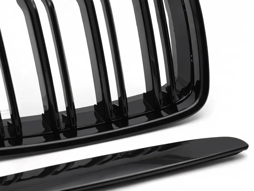 Grill BMW 3 (E90 / E91) 2005 - 2008 │ Sportsgrill - svart høyglans double bar – bilde 5