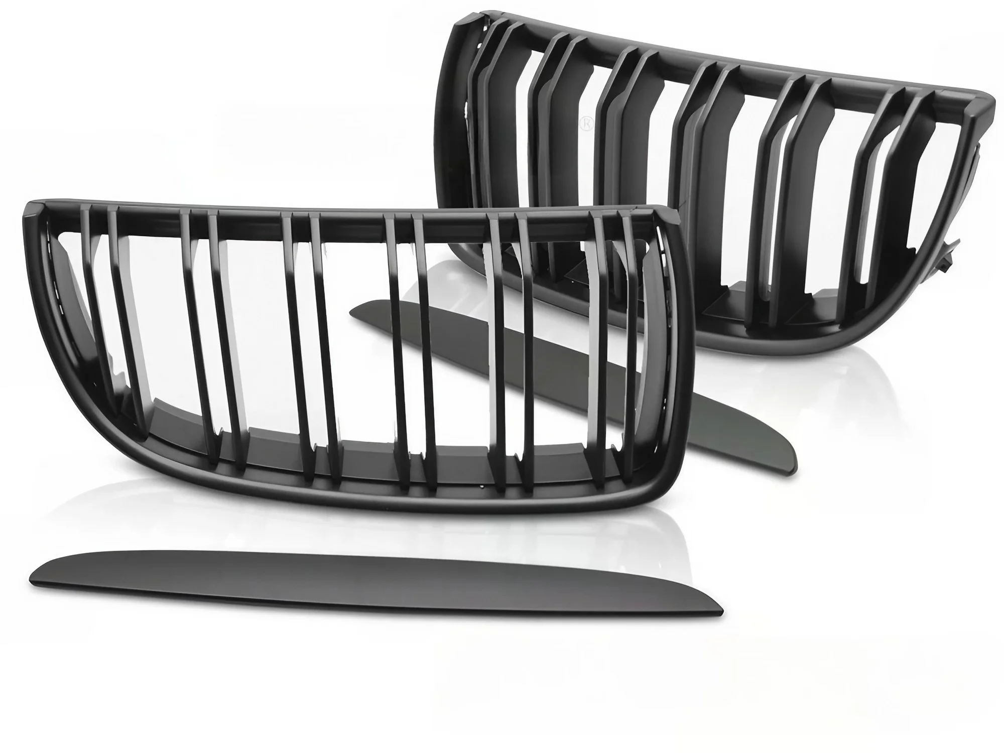 Grill BMW 3 (E90 / E91) 2005 - 2008 │ Sportsgrill - svart matt double bar