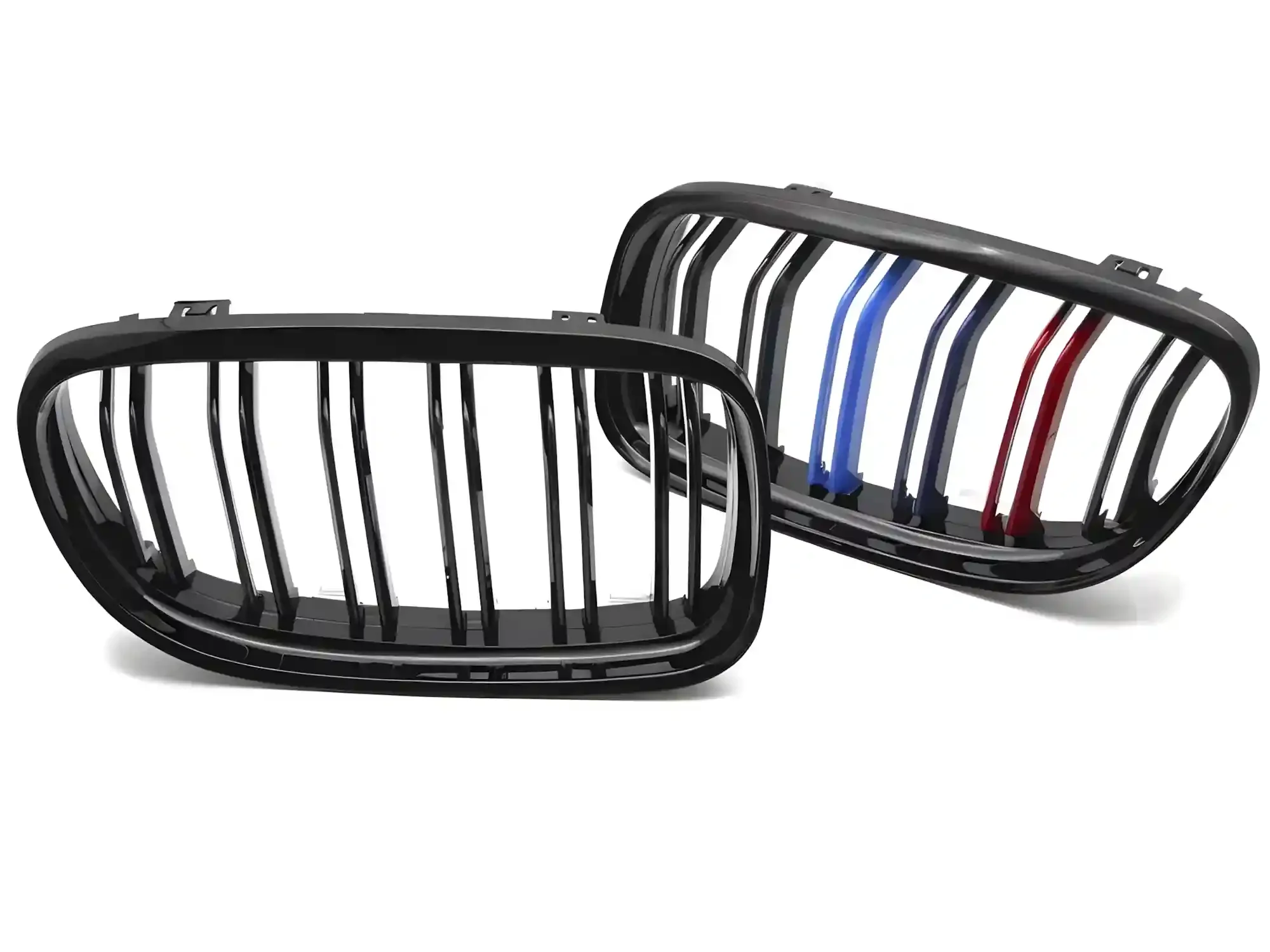 Grill BMW 3 (E90 / E91) Facelift 2009 - 2011 │ Sportsgrill M Performance-stil - svart høyglans tri-colour double bar