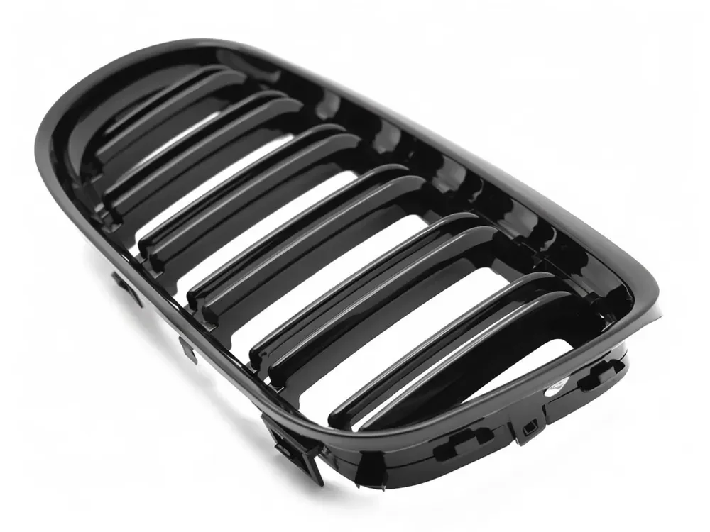Grill BMW 3 (E90 / E91) Facelift 2009 - 2011 │ Sportsgrill - svart høyglans double bar – bilde 4