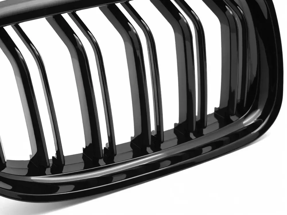 Grill BMW 3 (E90 / E91) Facelift 2009 - 2011 │ Sportsgrill - svart høyglans double bar – bilde 5