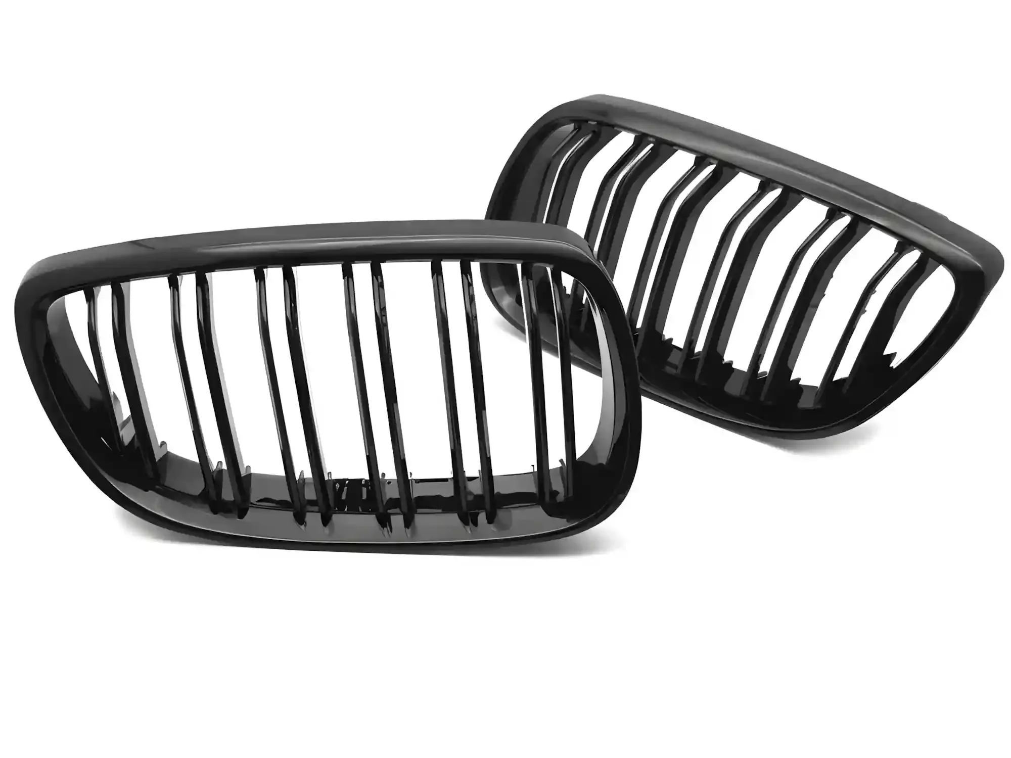 Grill BMW 3 (E92 / E93) 2006 - 2010 │ Sportsgrill - svart høyglans double bar