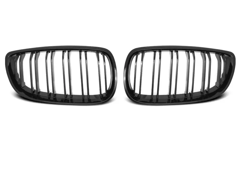 Grill BMW 3 (E92/E93) 2007 - 2010 | GLOSSY BLACK DOUBLE BAR SPORT LOOK – bilde 6