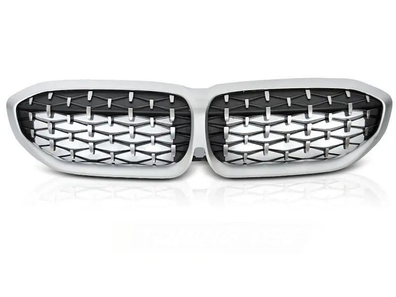 Grill BMW 3 (G20 / G21) 2018 - 2022 | DIAMOND STYLE SILVER – bilde 3