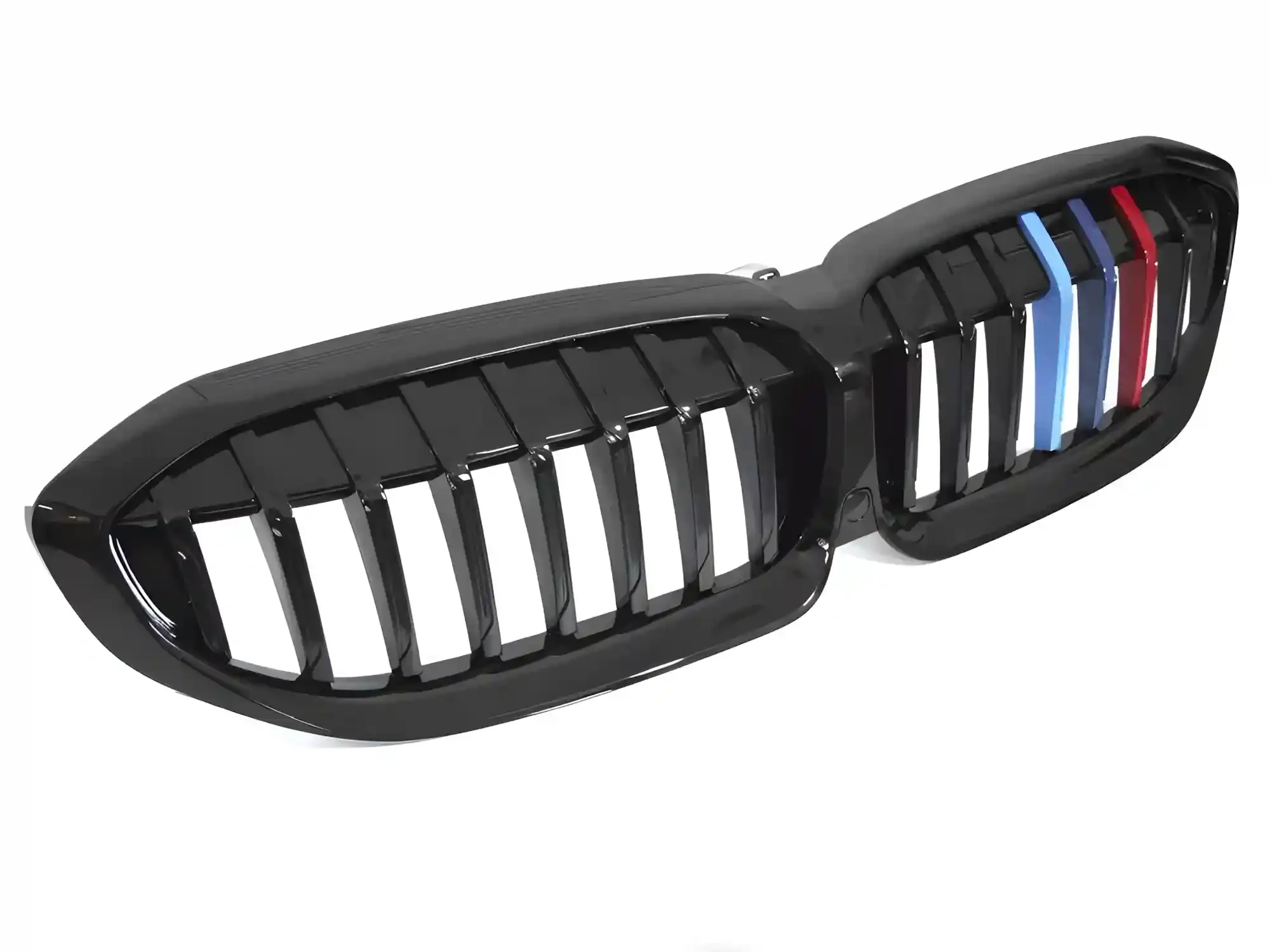 Grill BMW 3 (G20 / G21) 2018 - 2022 │ Sportsgrill M Performance-stil - svart høyglans tri-colour double bar