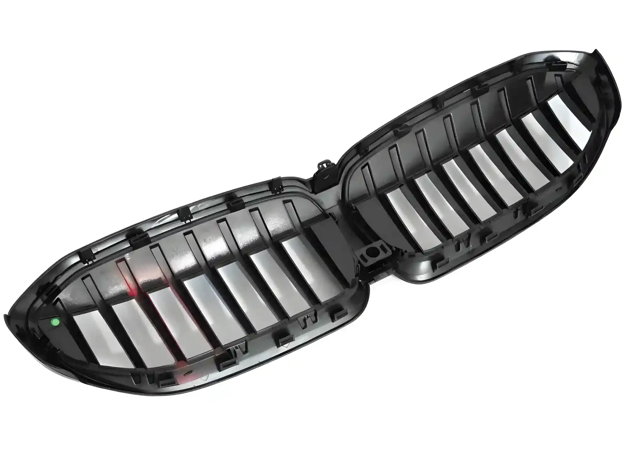 Grill BMW 3 (G20 / G21) 2018 - 2022 │ Sportsgrill M Performance-stil - svart høyglans tri-colour double bar – bilde 5