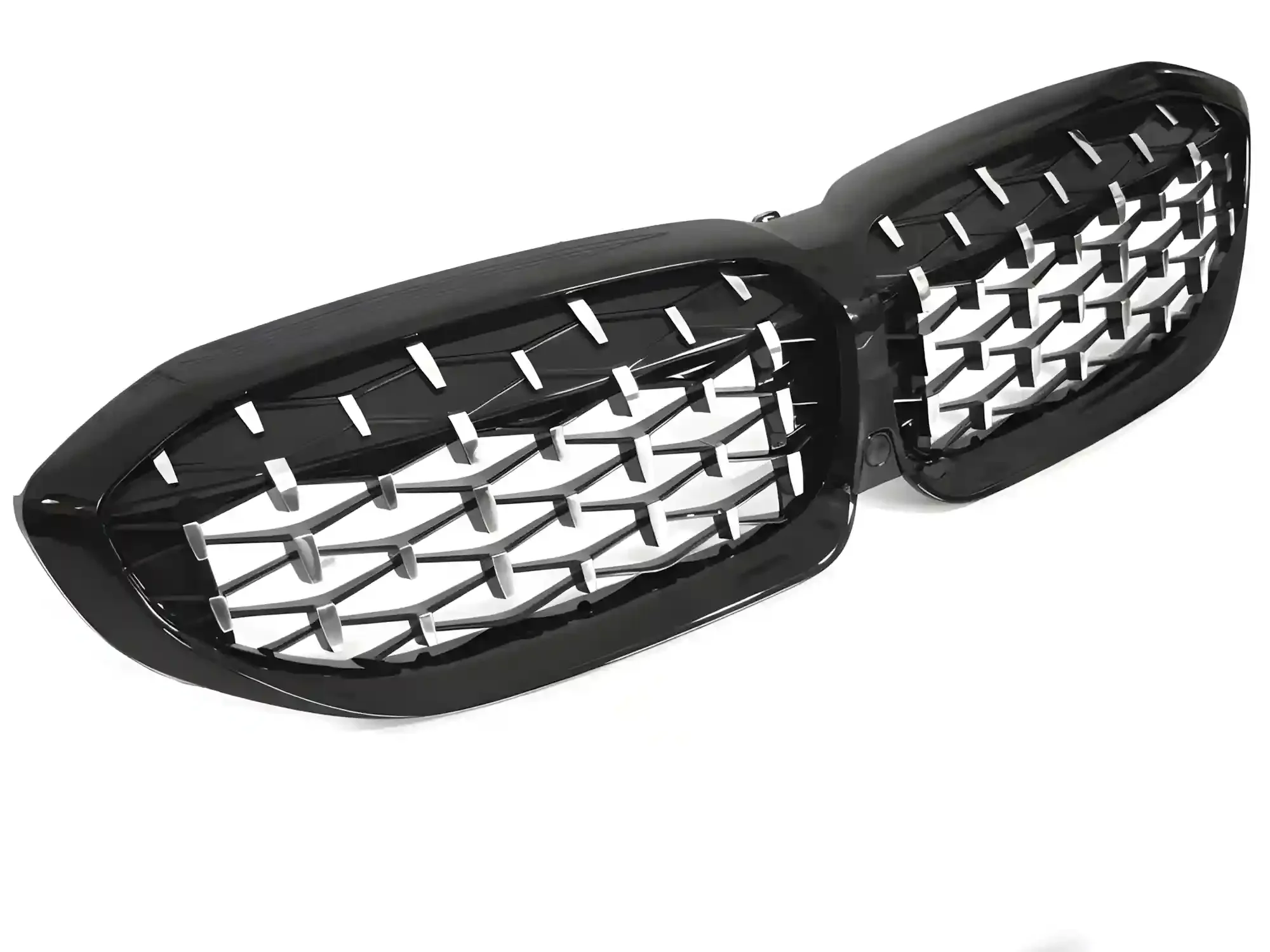 Grill BMW 3 (G20 / G21) 2019 - 2022 │ Diamond-grill - gloss black / chrome