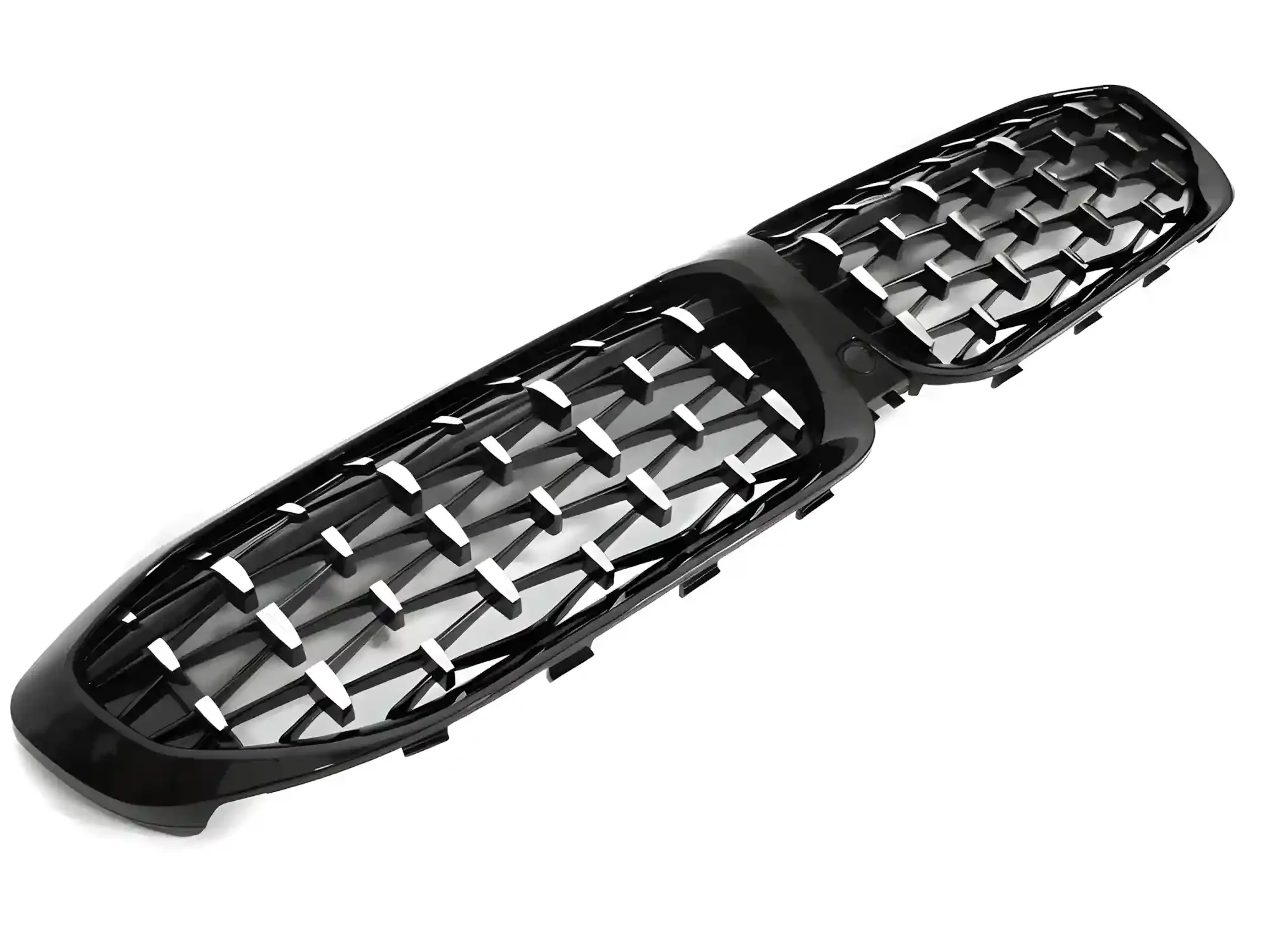 Grill BMW 3 (G20 / G21) 2019 - 2022 │ Diamond-grill - gloss black / chrome – bilde 4