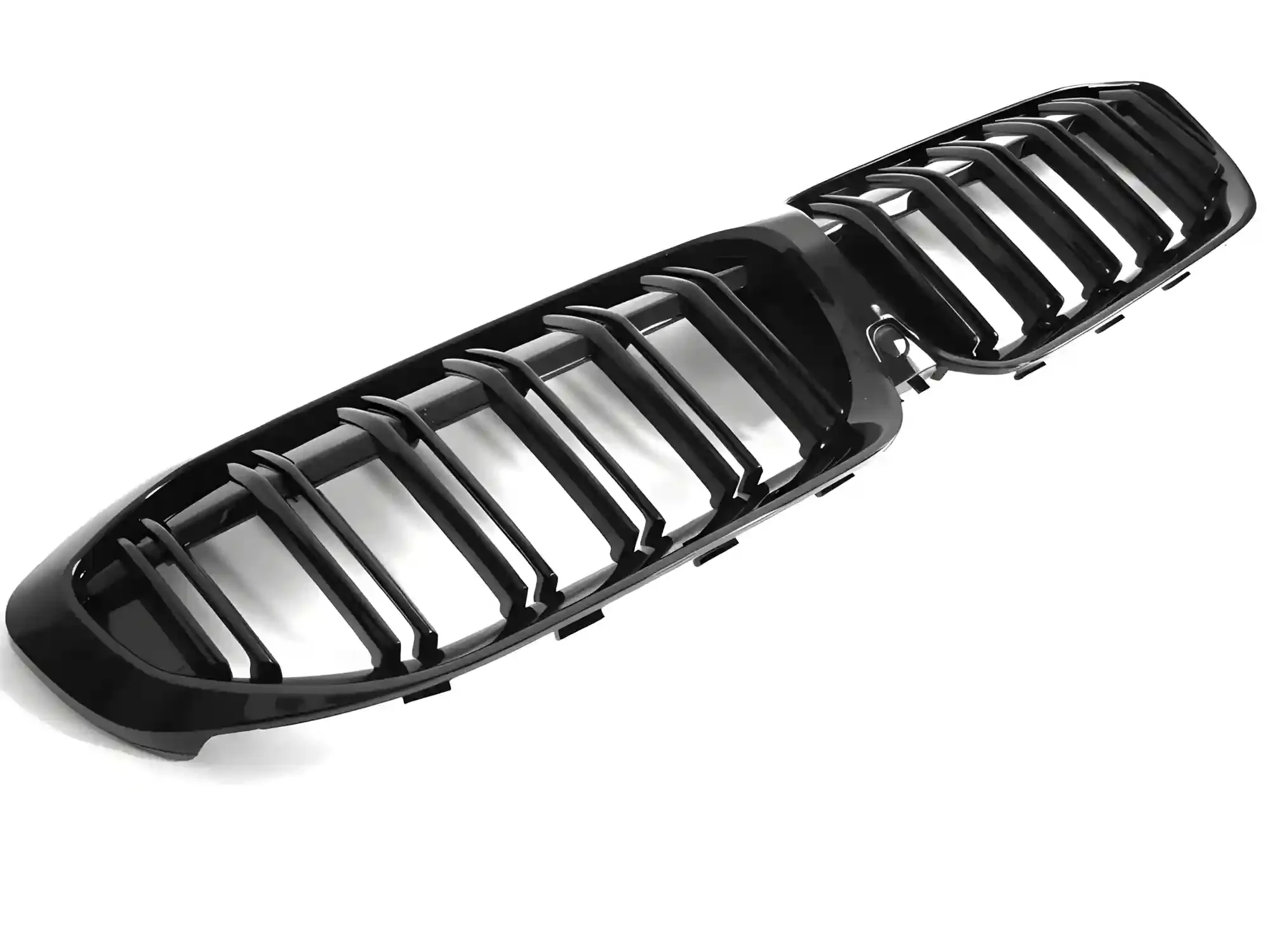 Grill BMW 3 (G20 / G21) 2019 - 2022 │ Sportsgrill - gloss black double bar – bilde 4