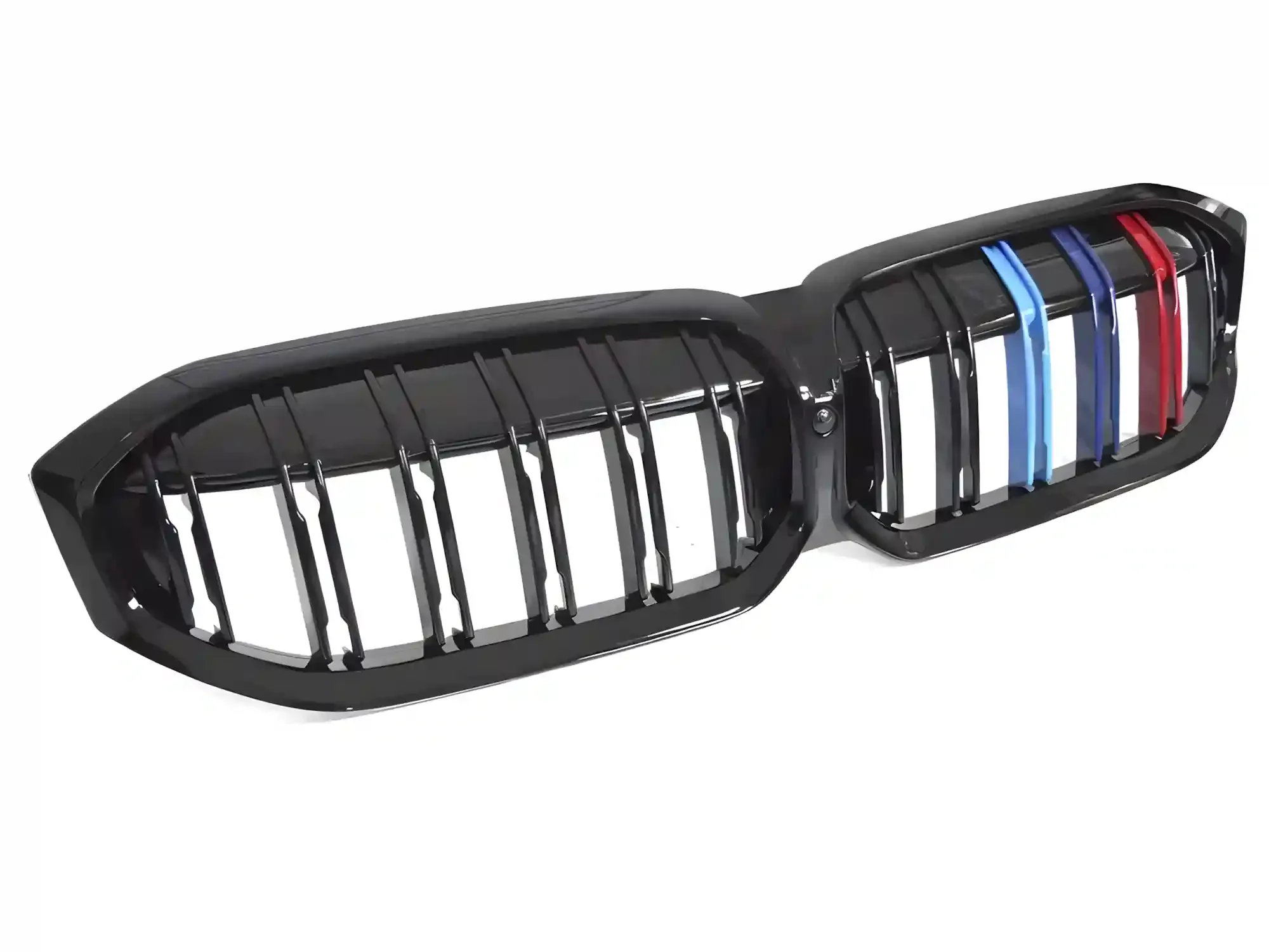 Grill BMW 3 (G20 / G21) Facelift 2022 -> │ Sportsgrill M Performance-stil - gloss black tri-colour double bar