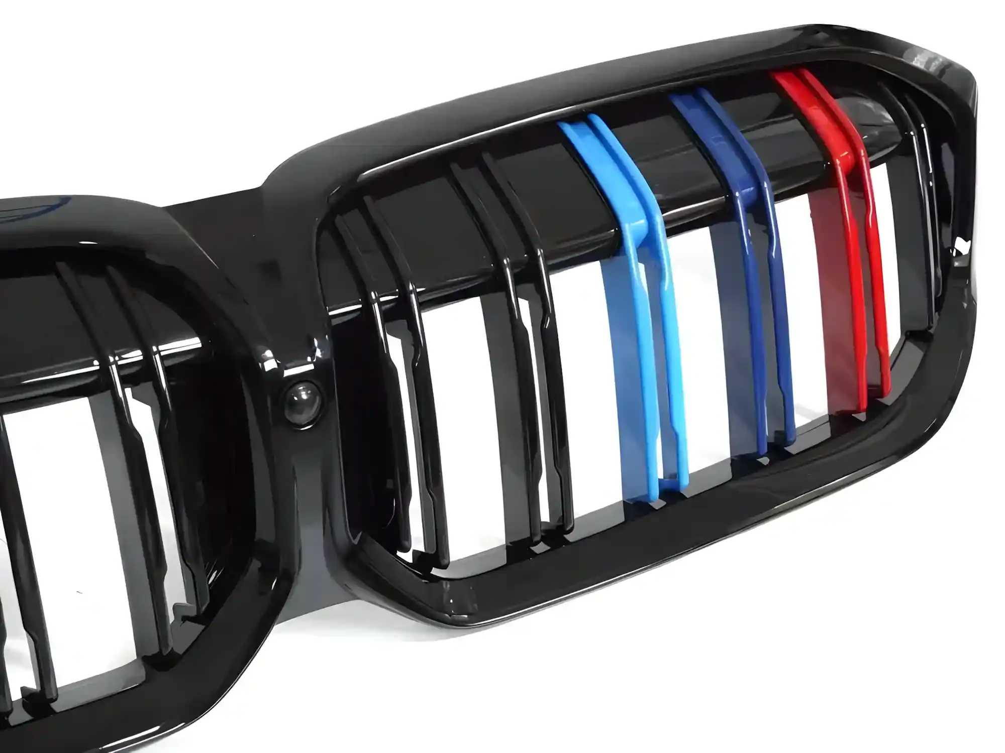 Grill BMW 3 (G20 / G21) Facelift 2022 -> │ Sportsgrill M Performance-stil - gloss black tri-colour double bar – bilde 4