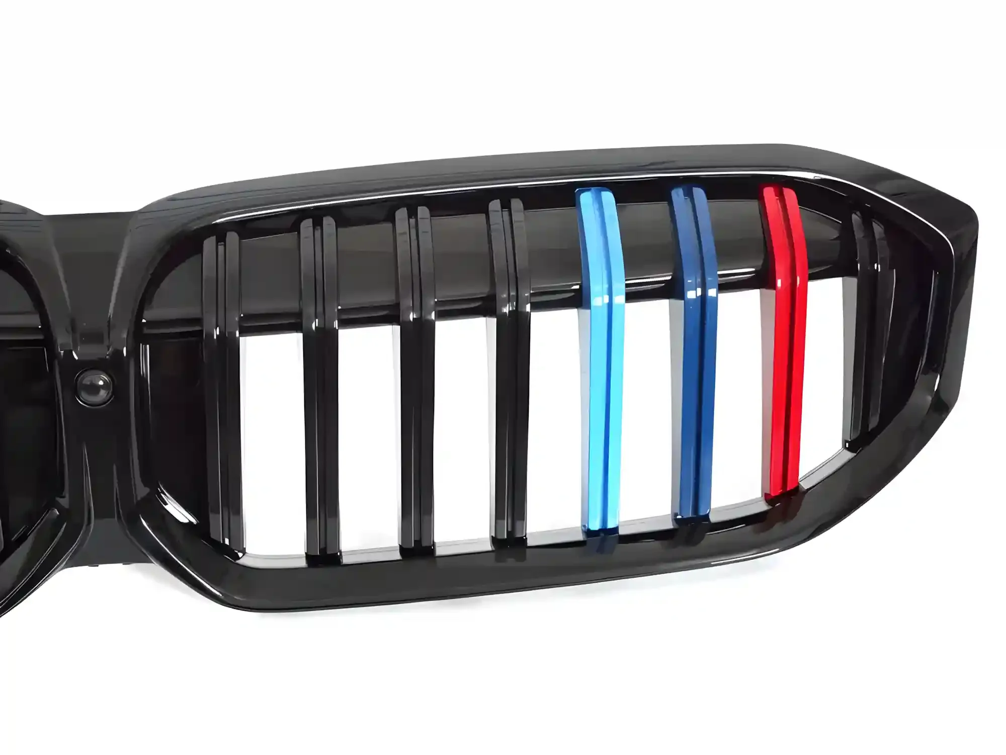Grill BMW 3 (G20 / G21) LCI 2022 -> │ Sportsgrill M Performance-stil - gloss black tri-colour double bar – bilde 4