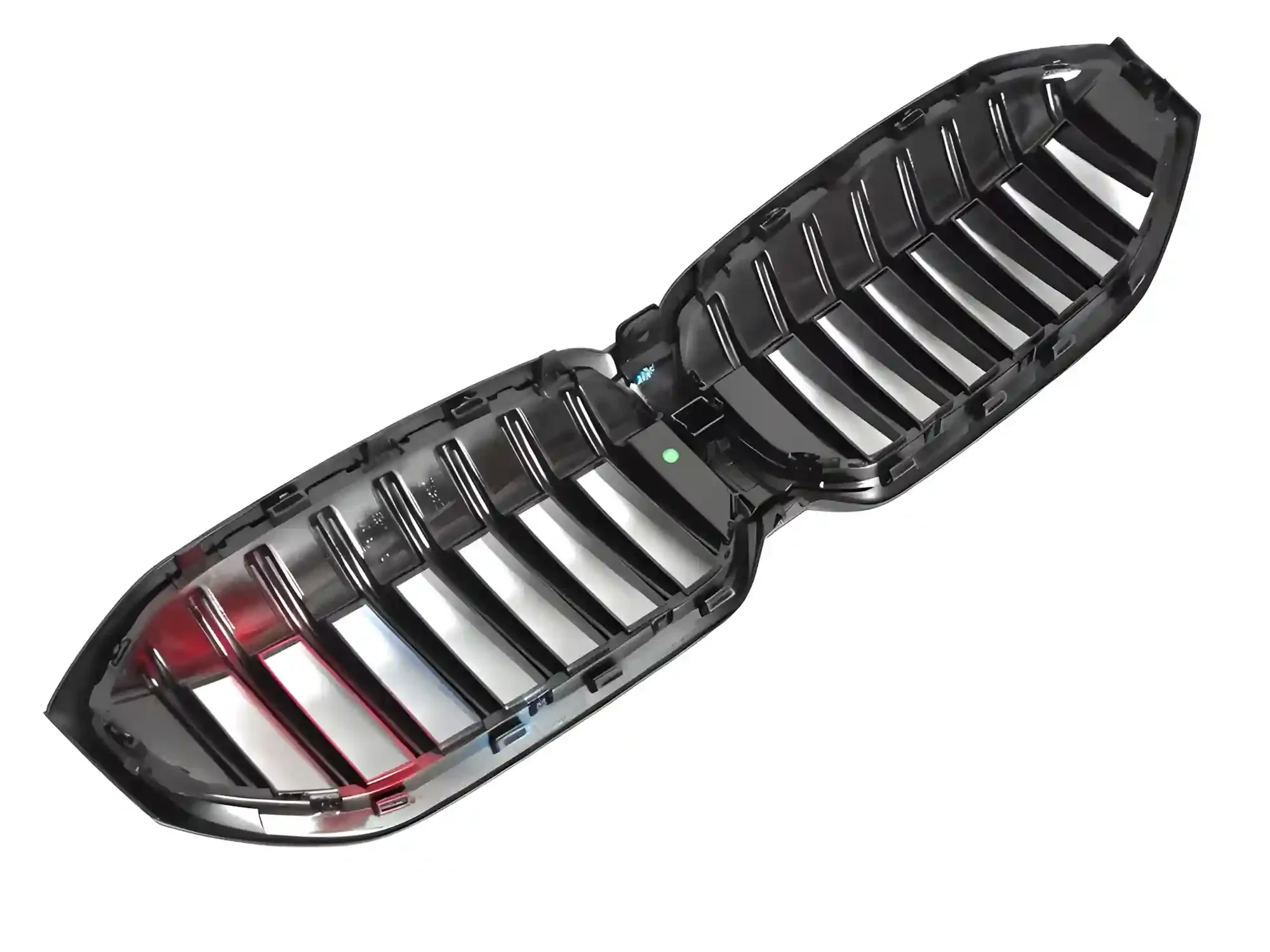 Grill BMW 3 (G20 / G21) LCI 2022 -> │ Sportsgrill M Performance-stil - gloss black tri-colour double bar – bilde 5
