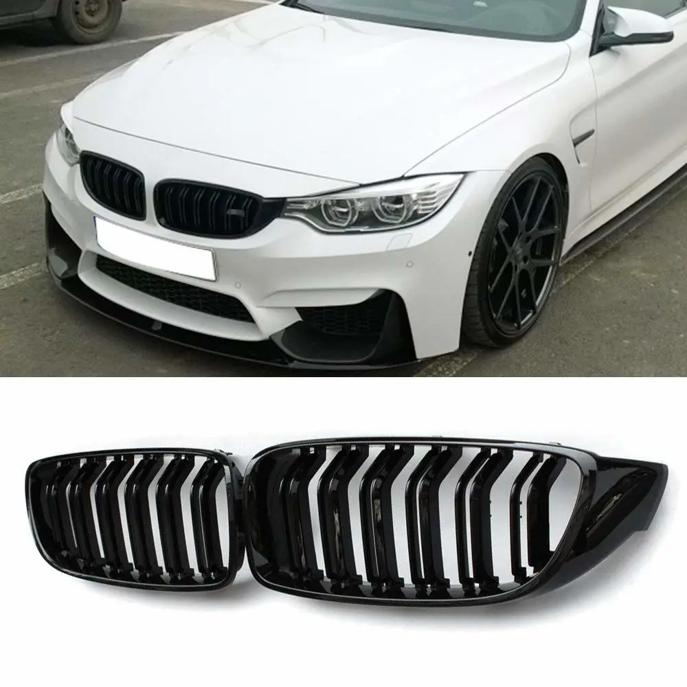 Grill BMW 4 (F32/F33/F36) 2013-2020 | GLOSSY BLACK SPORT LOOK – bilde 4