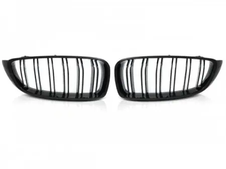 Grill BMW 4 (F32/F33/F36) 2013-2020 | SPORT STYLE DOUBLE BAR GLOSSY BLACK