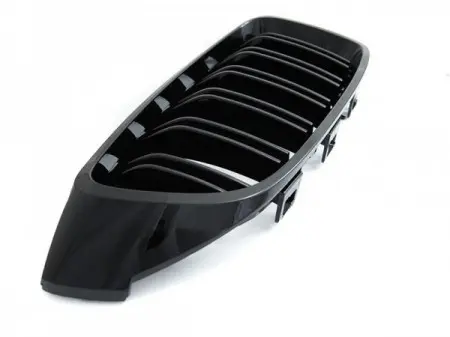 Grill BMW 4 (F32/F33/F36) 2013-2020 | SPORT STYLE DOUBLE BAR GLOSSY BLACK – bilde 4