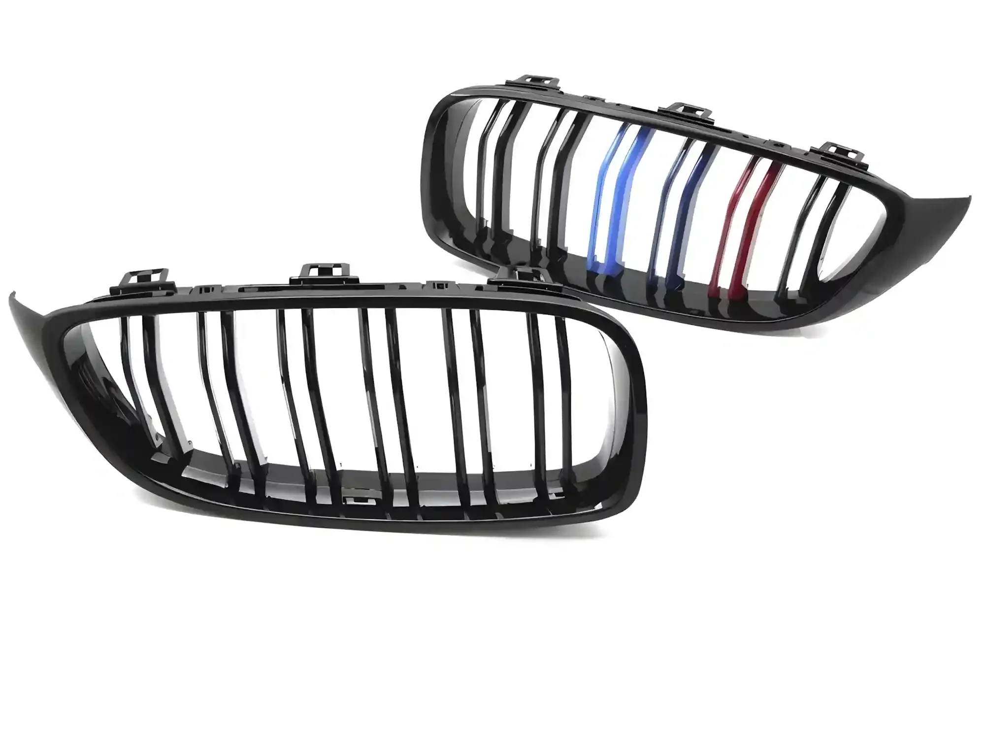 Grill BMW 4 (F32 / F33 / F36) 2013 - 2020 │ Sportsgrill M Performance-stil - gloss black tri-colour double bar