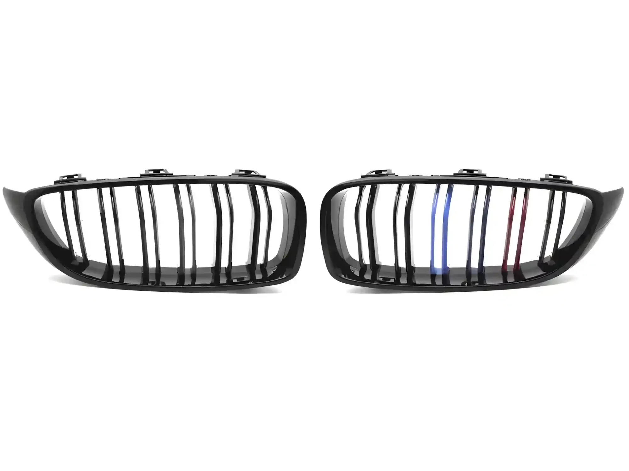Grill BMW 4 (F32 / F33 / F36) 2013 - 2020 │ Sportsgrill M Performance-stil - gloss black tri-colour double bar – bilde 2
