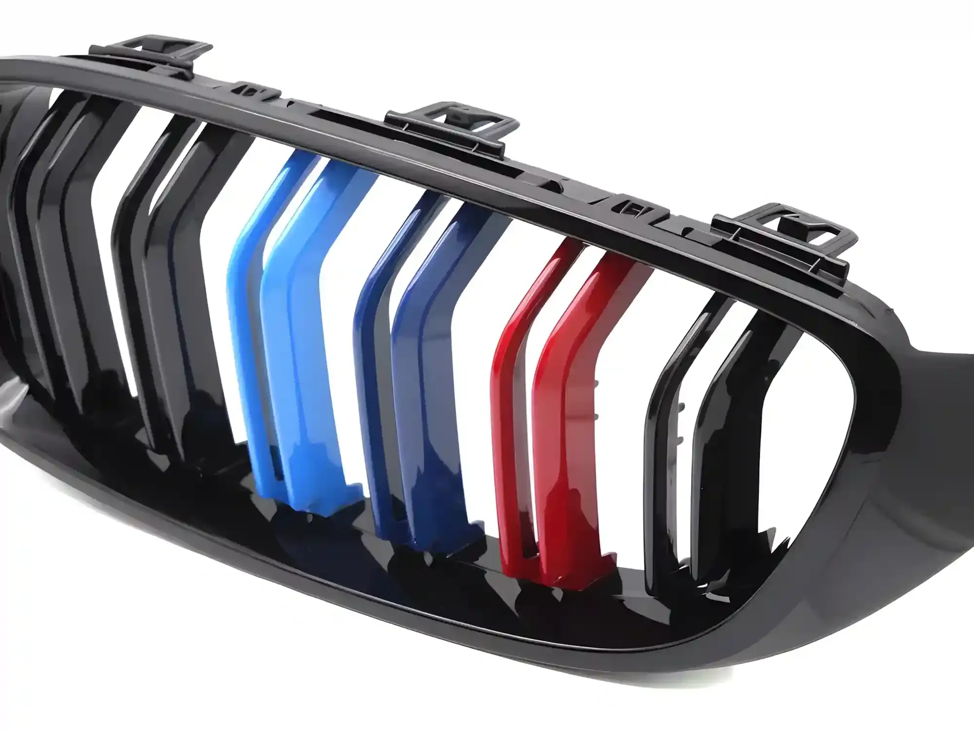 Grill BMW 4 (F32 / F33 / F36) 2013 - 2020 │ Sportsgrill M Performance-stil - gloss black tri-colour double bar – bilde 3