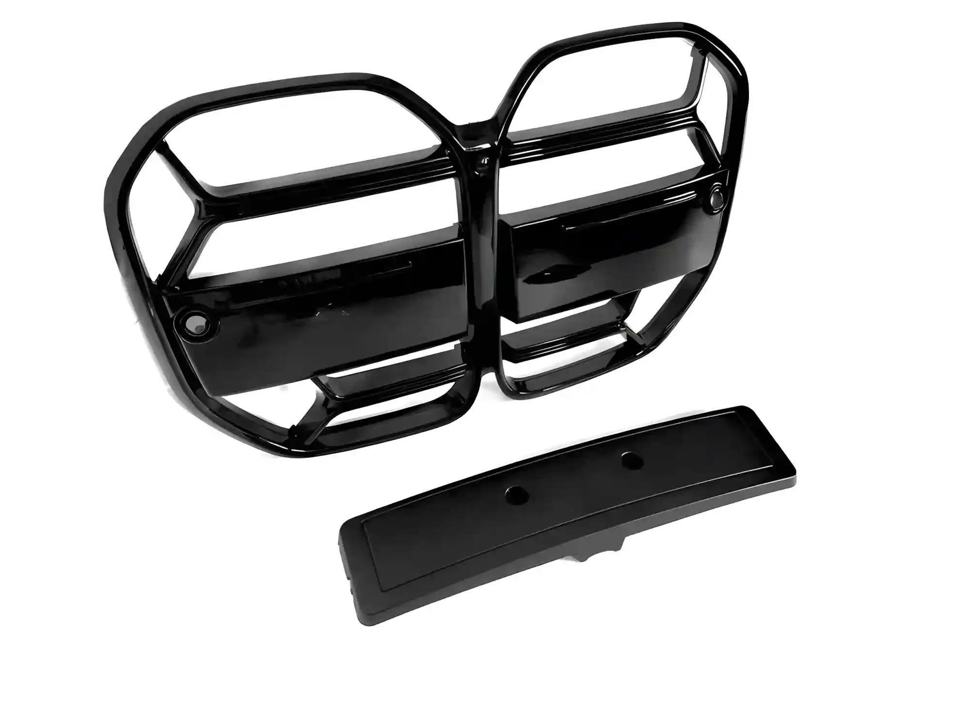 Grill BMW 4 (G22 / G23) 2020 -> │ Sportsgrill M Performance-stil - svart høyglans double slat