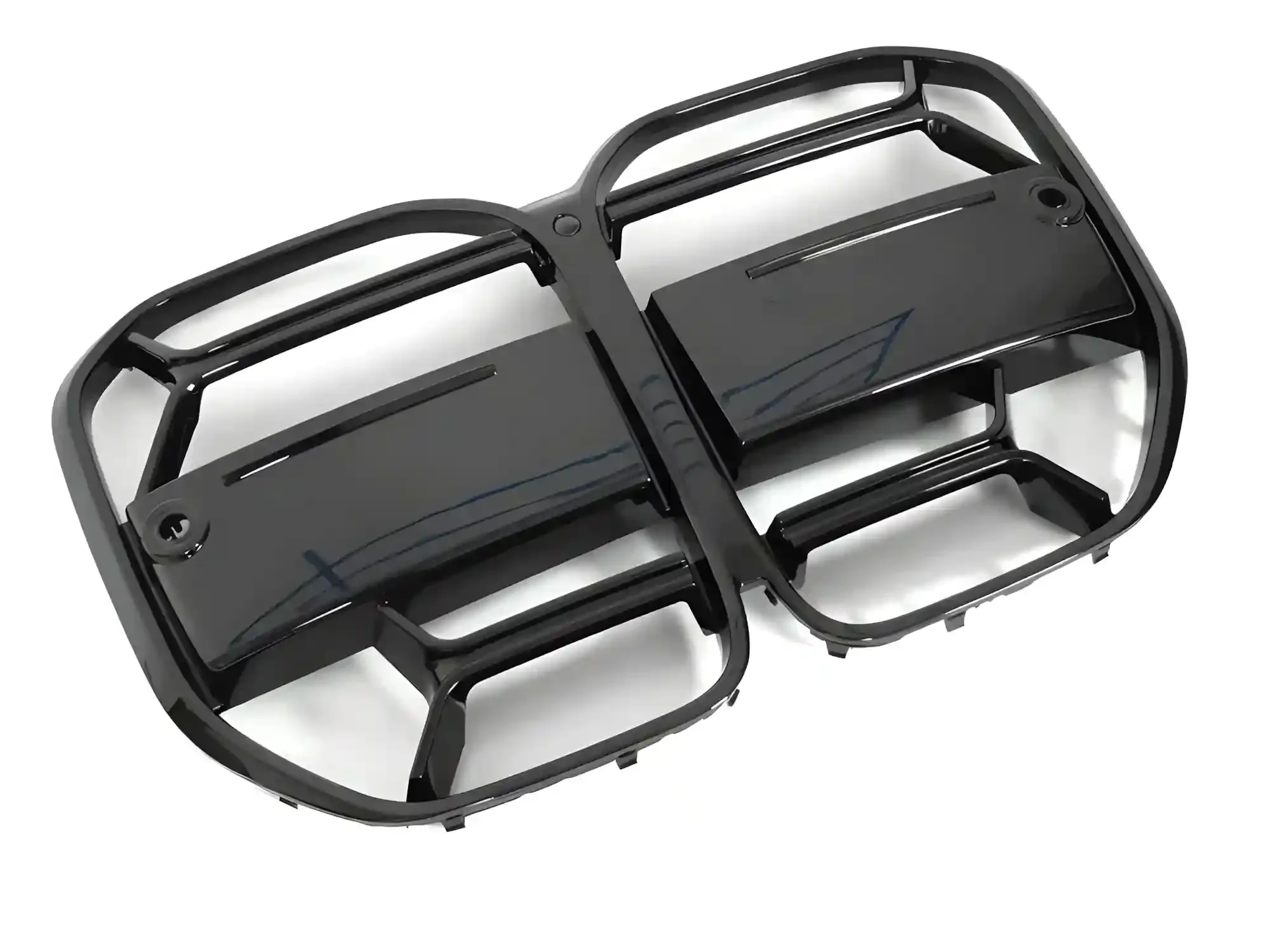 Grill BMW 4 (G22 / G23) 2020 -> │ Sportsgrill M Performance-stil - svart høyglans double slat – bilde 3