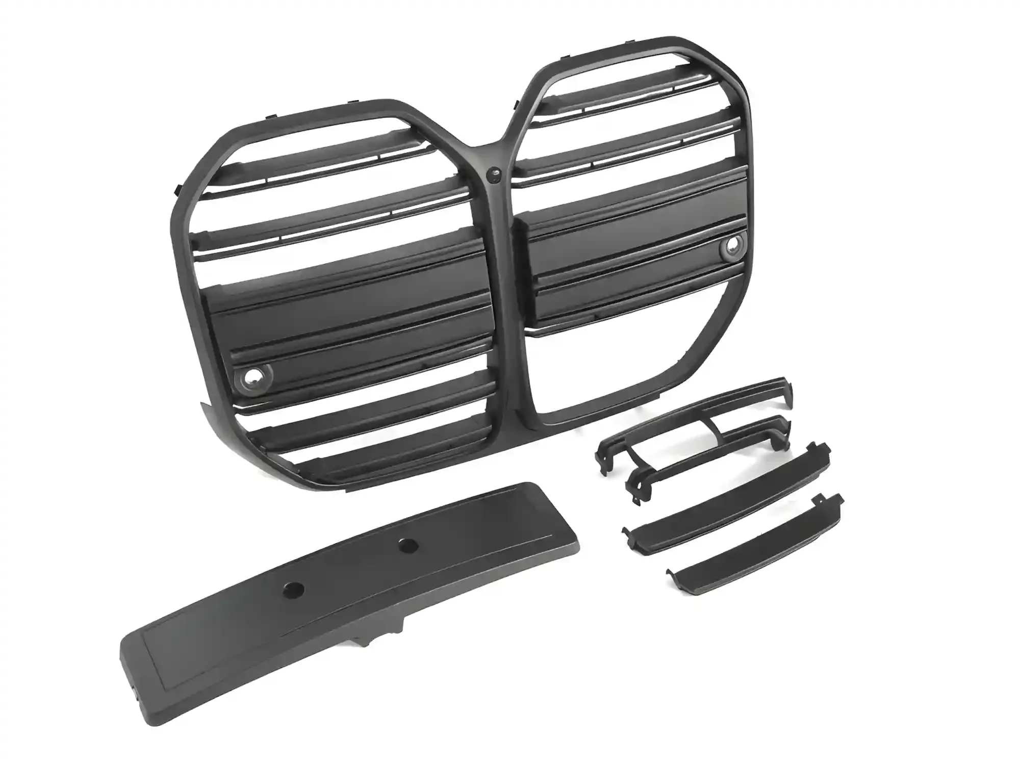 Grill BMW 4 (G26) Gran Coupe 2021 → │ Sportsgrill M4-stil - svart matt double slat