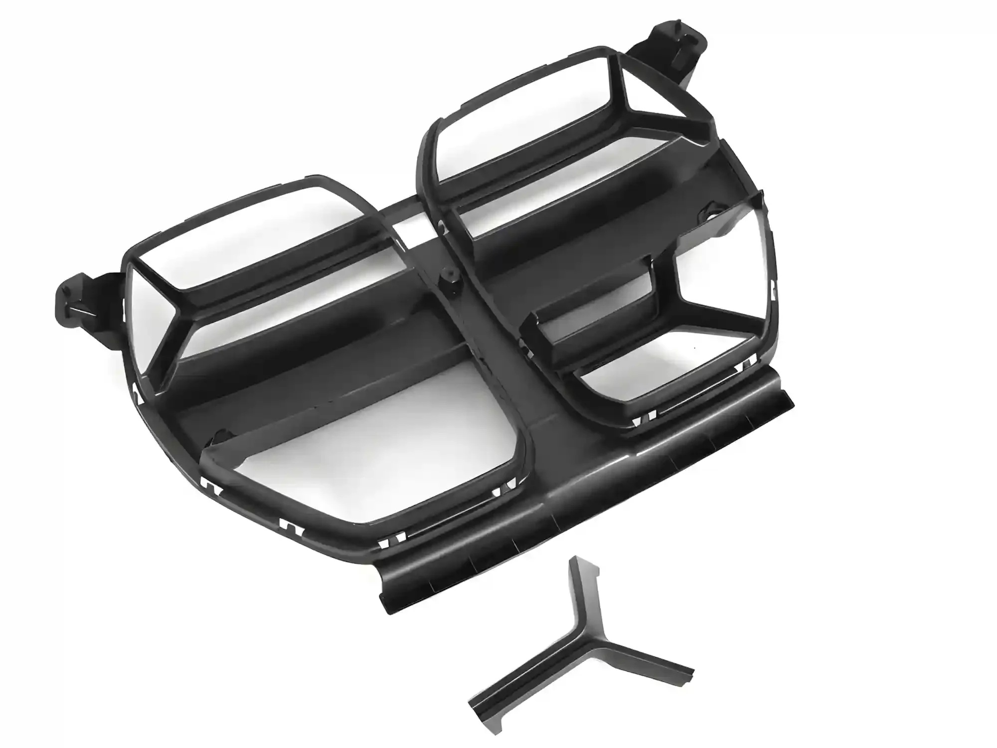 Grill BMW 4 (G82) 2021 → │ Sportsgrill M Performance-stil - svart matt double slat – bilde 4