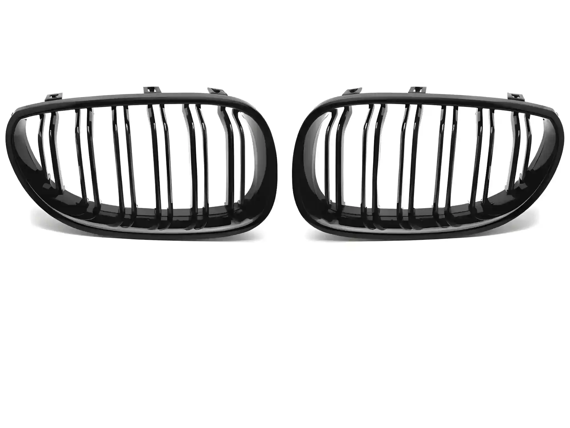 Grill BMW 5 (E60 / E61) 2003 - 2010 │ Sportsgrill - svart høyglans double bar – bilde 2