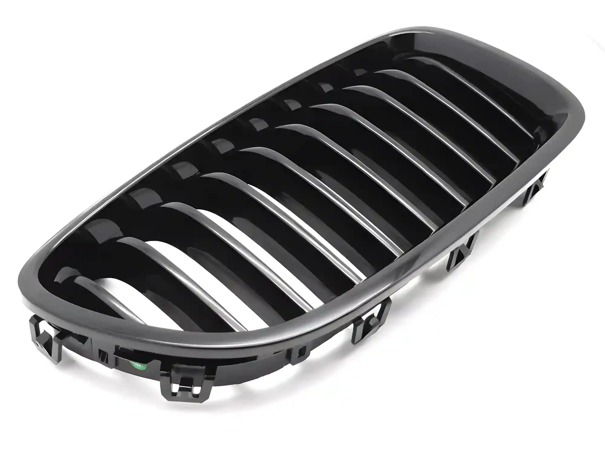 Grill BMW 5 (F10 / F11) 2010 - 2016 │ Sportsgrill - gloss black double bar – bilde 4