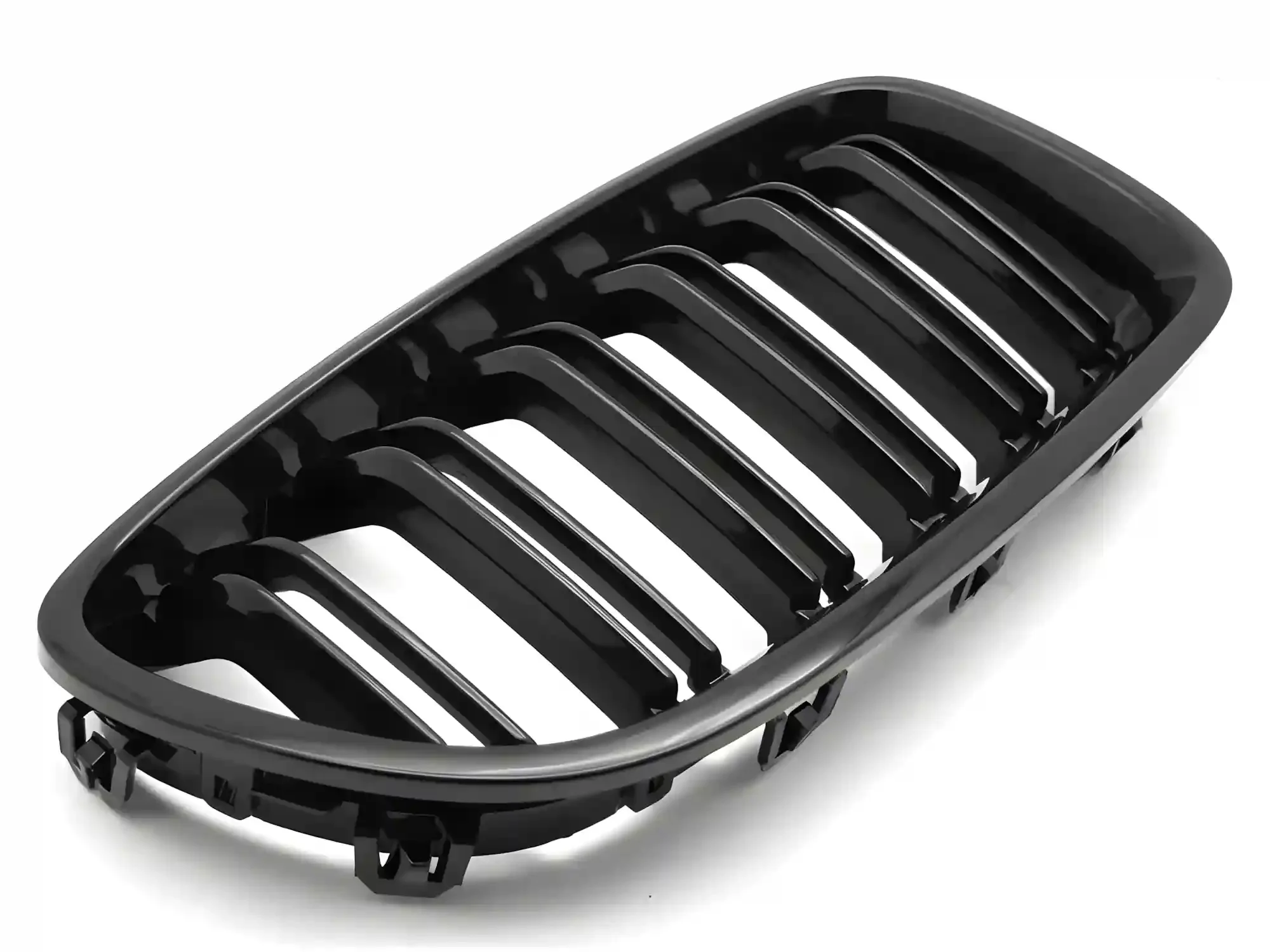 Grill BMW 5 (F10 / F11) 2010 - 2016 │ Sportsgrill - svart høyglans double bar – bilde 3