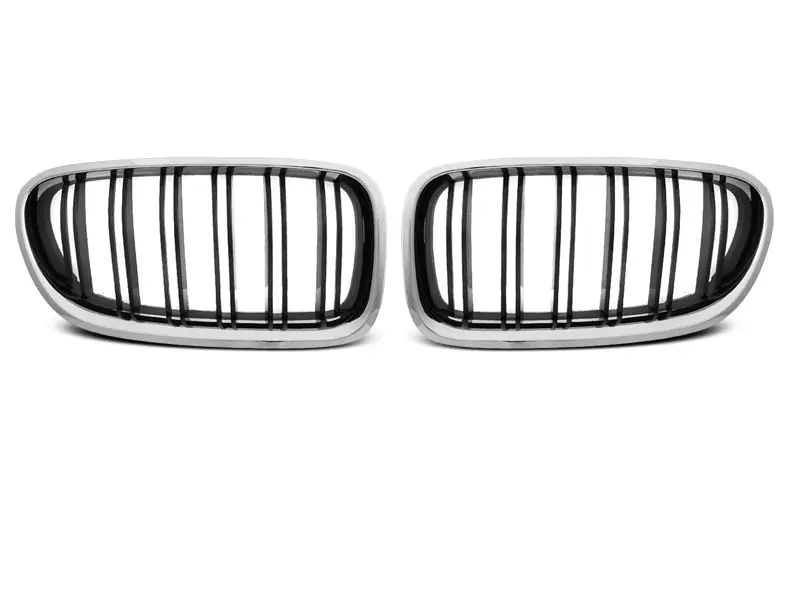 Grill BMW 5 (F10/F11) 2010 - 2017 | CHROME GLOSSY BLACK SPORT LOOK – bilde 5