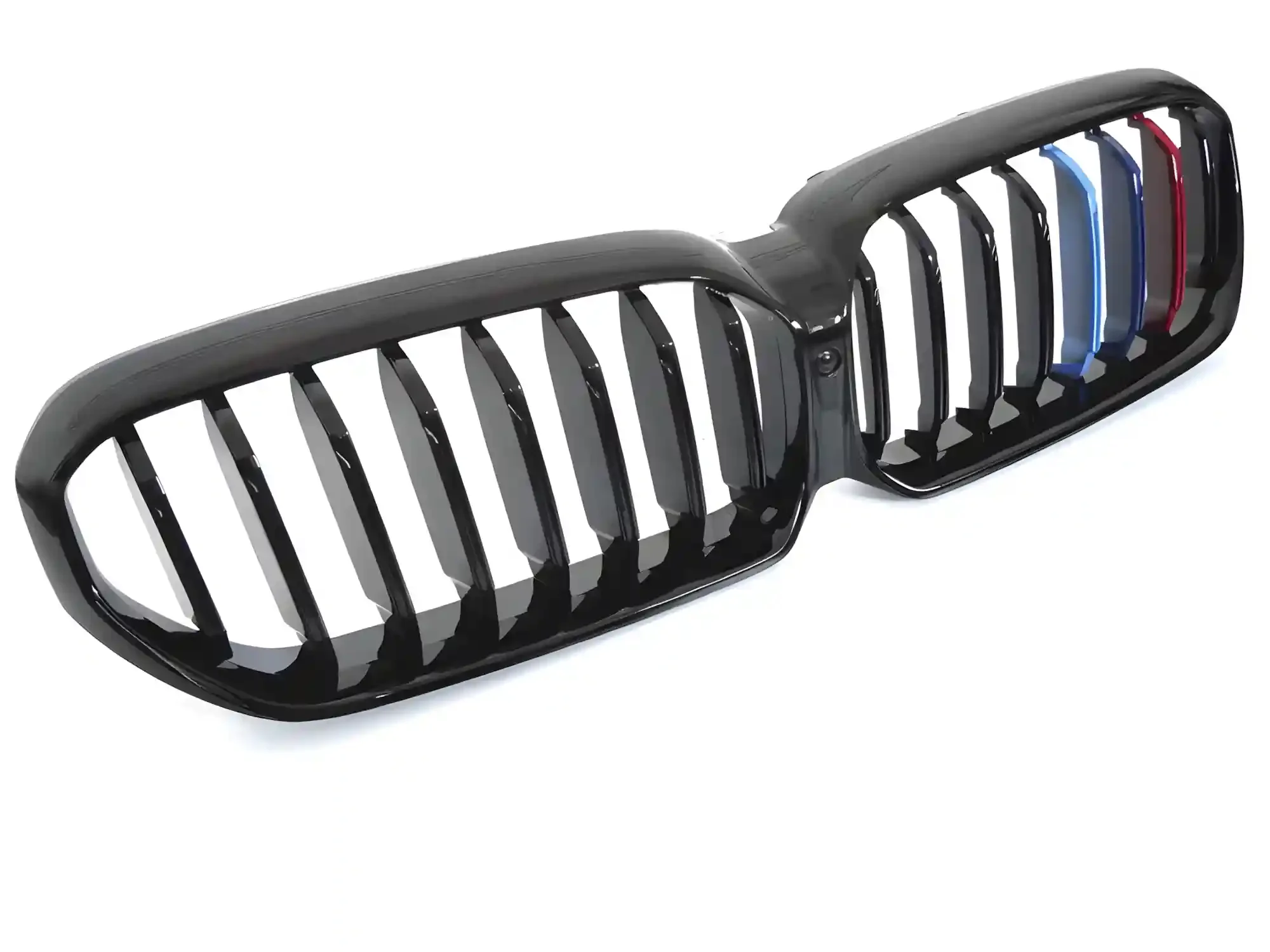 Grill BMW 5 (G30 / G31) Facelift 2020 - 2023 │ Sportsgrill M Performance-stil - gloss black tri-colour double bar