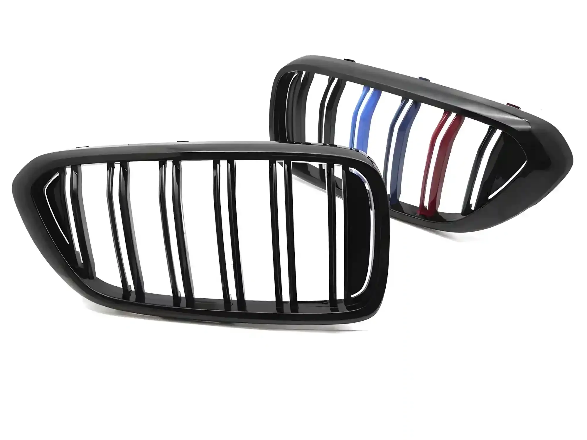 Grill BMW 6 (G32 LCI) 2020–2023 │ Sportsgrill M Performance-stil - svart høyglans tri-colour double bar