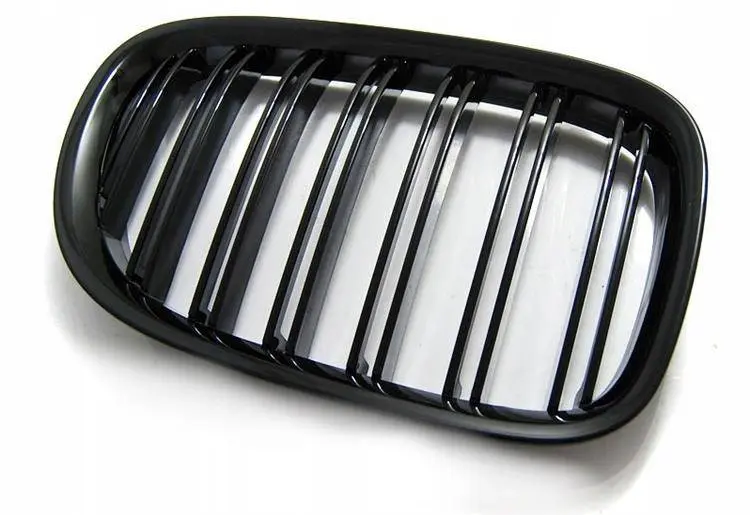 Grill BMW 7 (F01) 2009-2015 | GLOSSY BLACK DOUBLE BAR – bilde 2