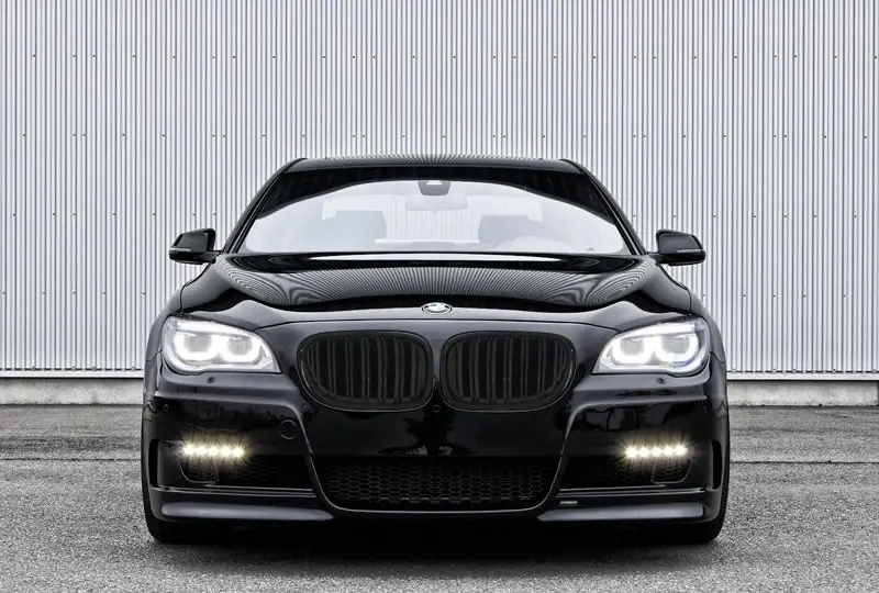 Grill BMW 7 (F01) 2009-2015 | GLOSSY BLACK DOUBLE BAR – bilde 4